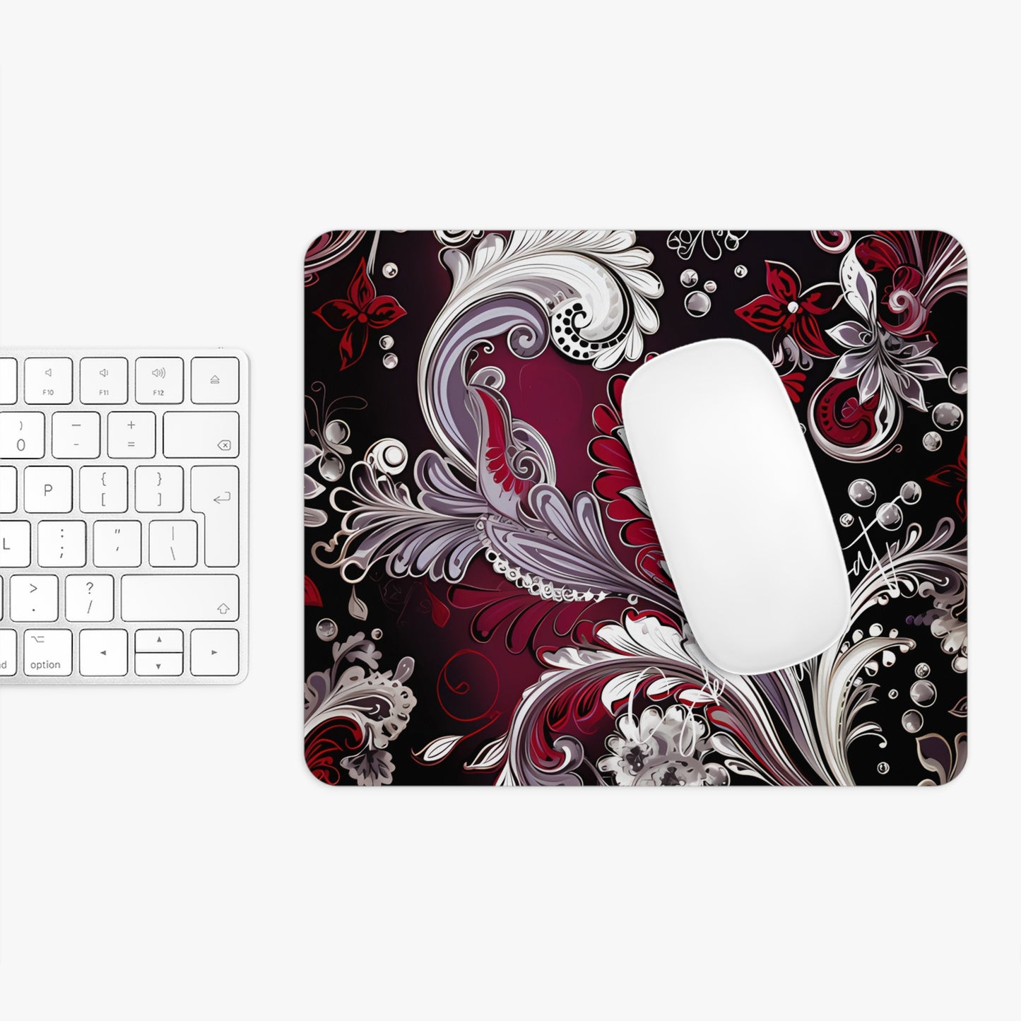 Mouse pad with Ai graphic printed image on circle style gift of Cosmic Creations AI-Infused Circle Mouse Pad gift Captivating Graphic Print