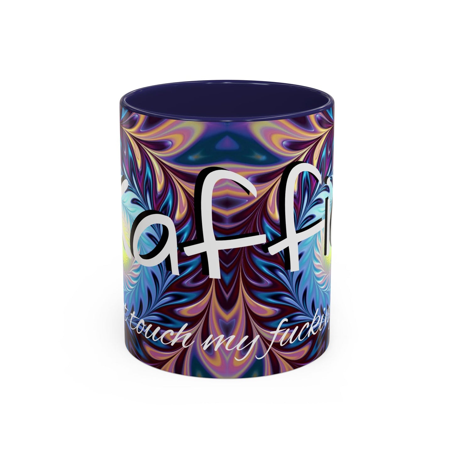 Kaffie cup print ceramic coffee mug Hot beverage soup mug keep the street life alive with a morning cup of coffee graffiti regal style 11oz