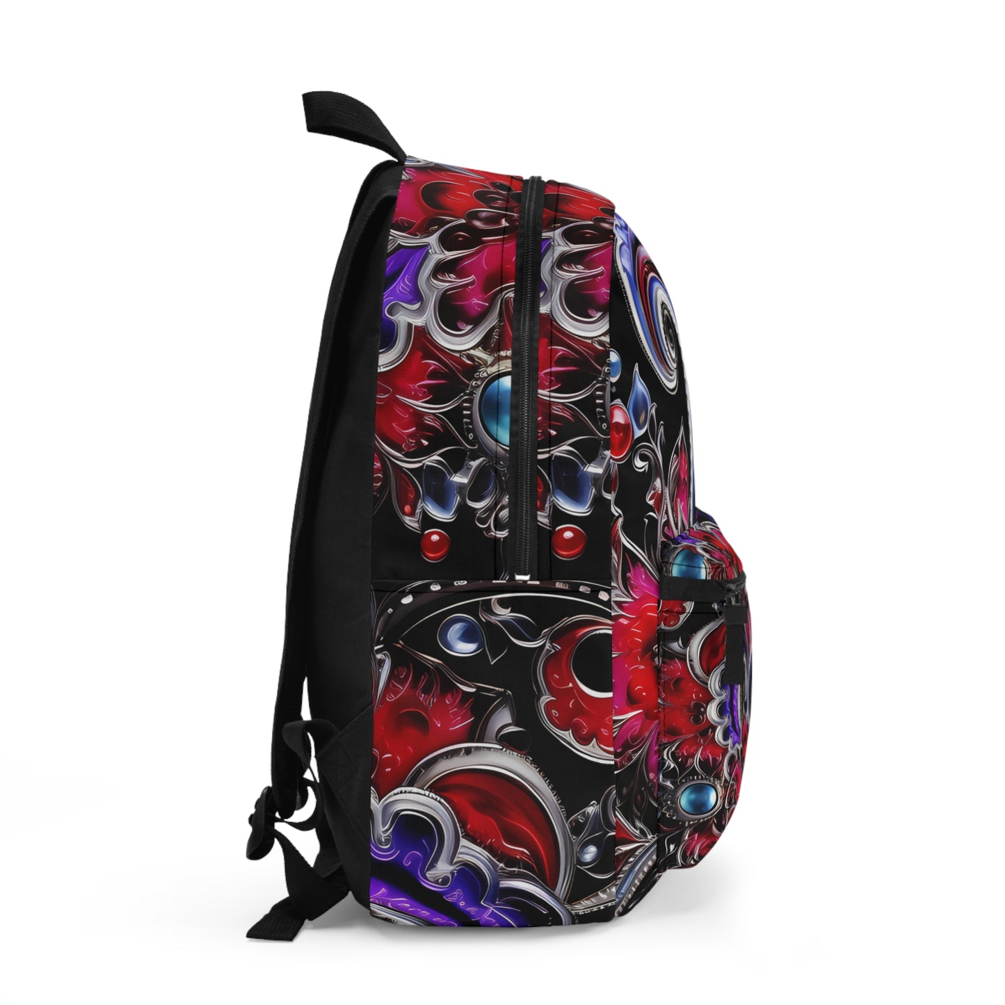 Student backpack bag paisley inspired Watercolour inspired design abstract art shoulder bag art tote creative fashion artist fashion makeup