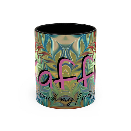 Kaffie cup print ceramic coffee mug Hot beverage casual soup mug keep the street life alive with a morning cup of coffee graffiti style 11oz