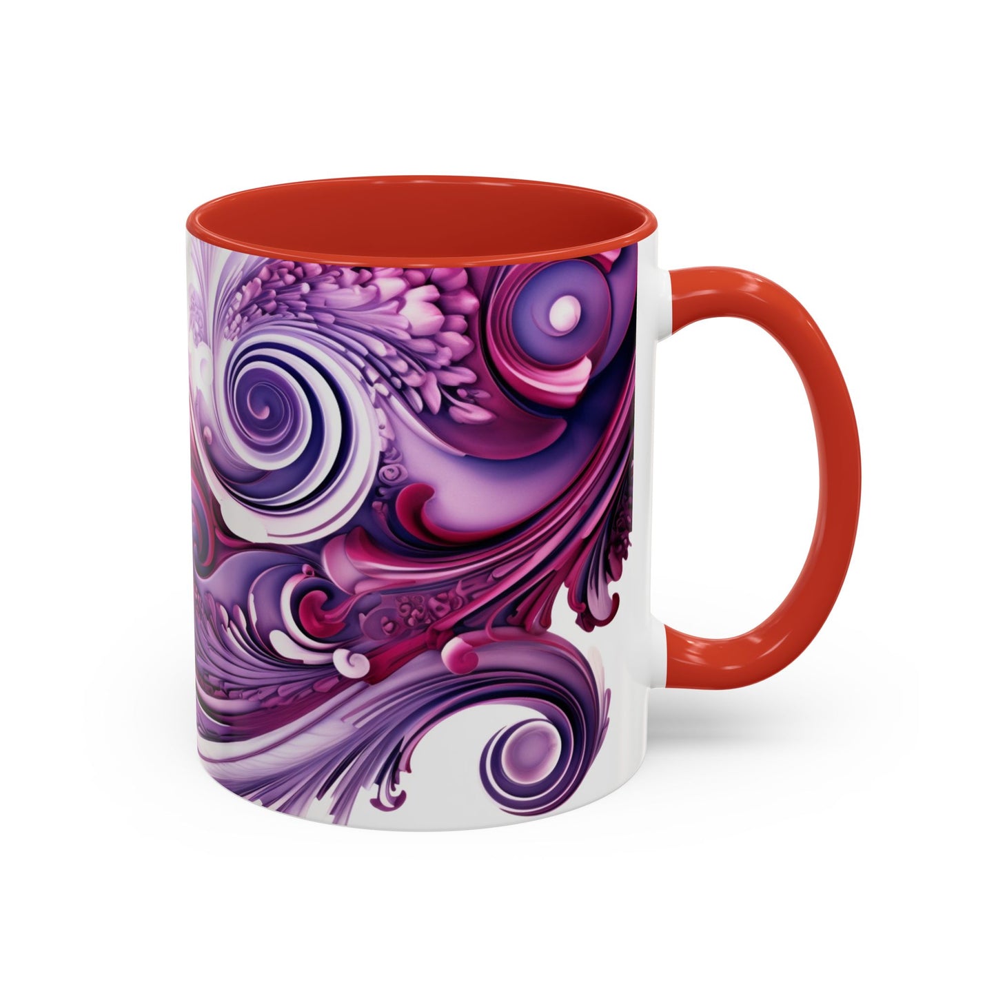 Coffee mug Paisley print ceramic Hot beverage casual soup cup keep the caffeine life alive with a morning drink of coffee regal style 11oz