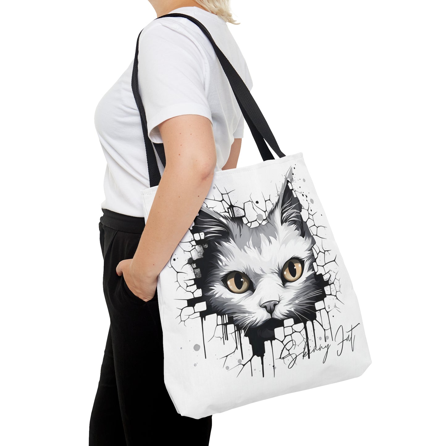 Tote bag for cat design lovers ai graphic inspired snack pack tote stylish tote bag for travel cool shopping bag casual carrying tote