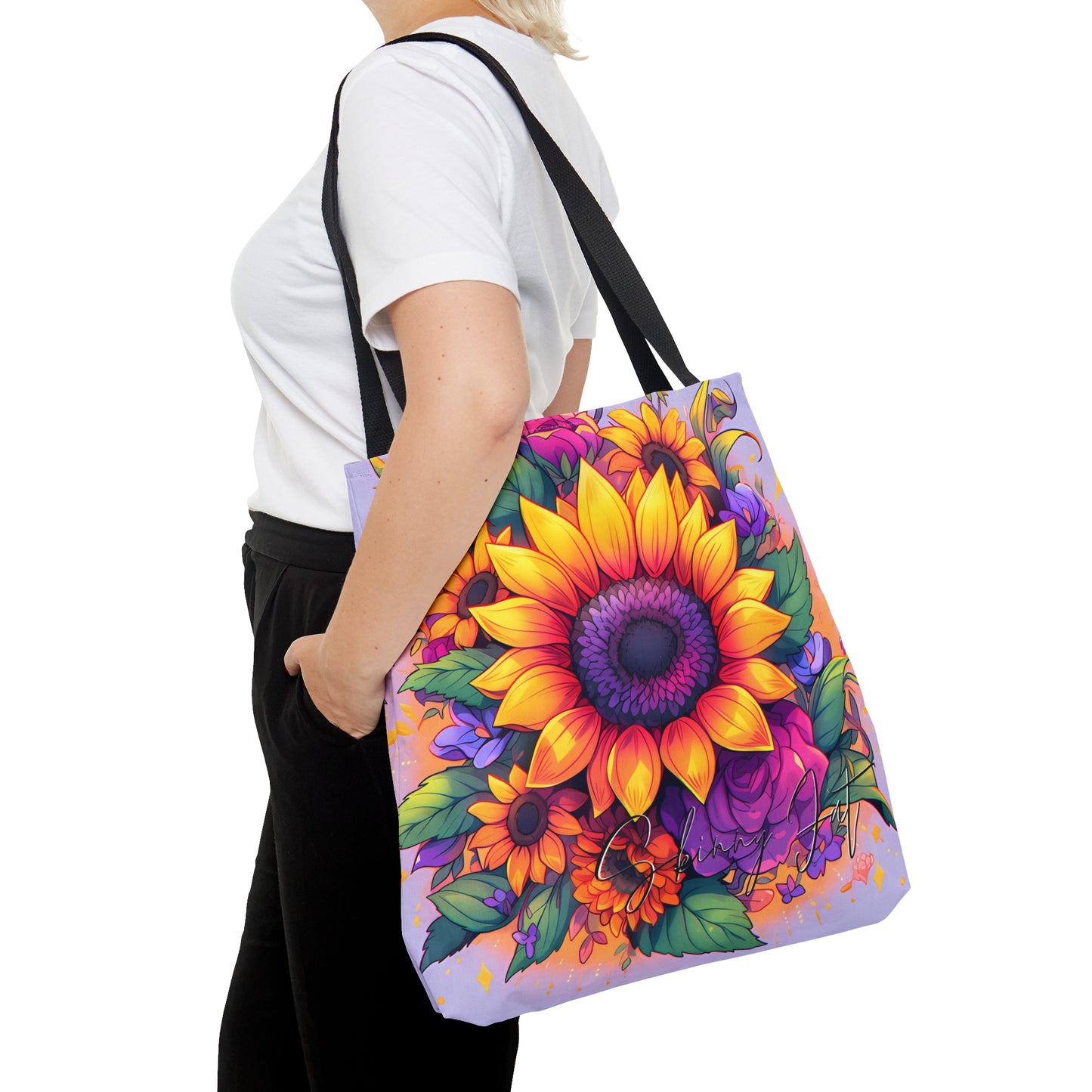 Tote bag for the flower artist lover oil painting inspired Water colour inspired design abstract art tote bag painting tote creative fashion