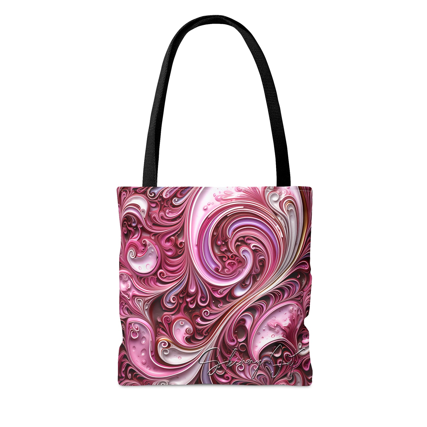 shoppers tote bag pink infusion regal paisley inspired Watercolour design abstract art tote bag creative fashion gift, teen artist fashion