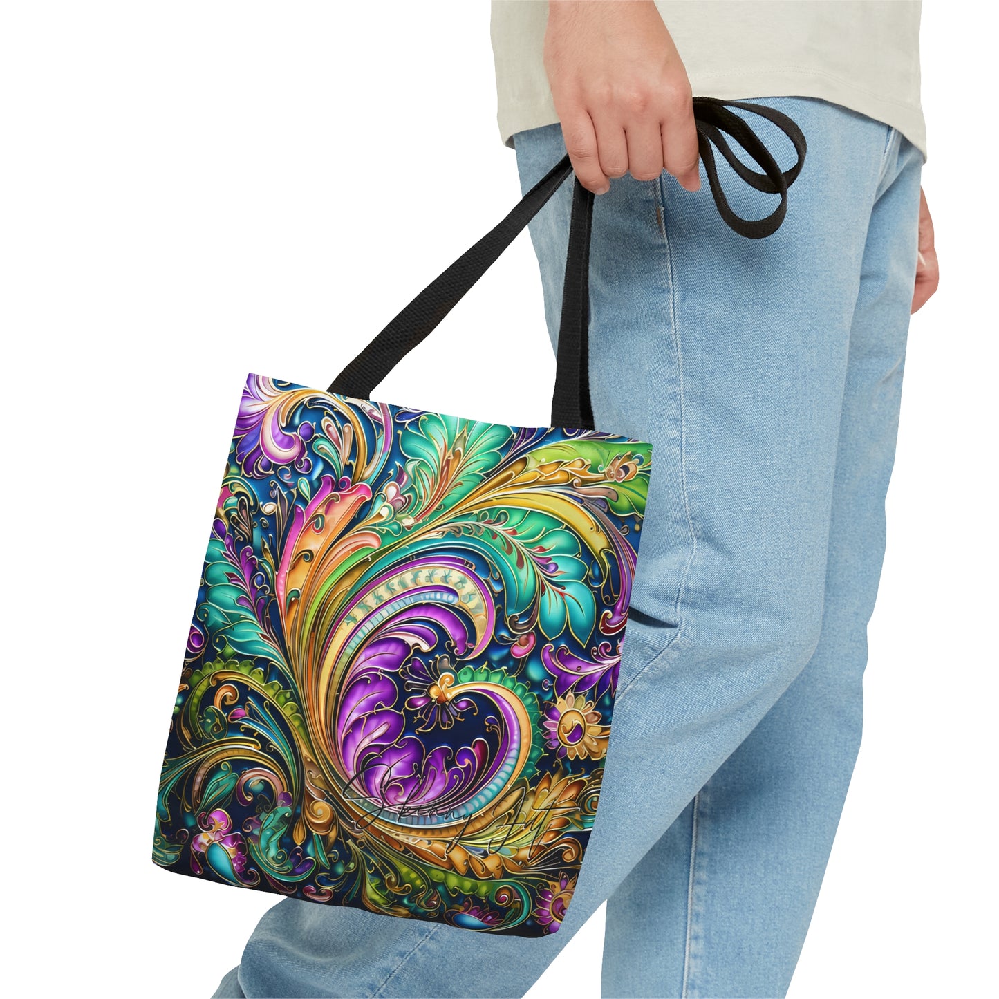 Tote bag for the flower artist lover oil painting inspired Water colour inspired design abstract art tote bag painting tote creative fashion