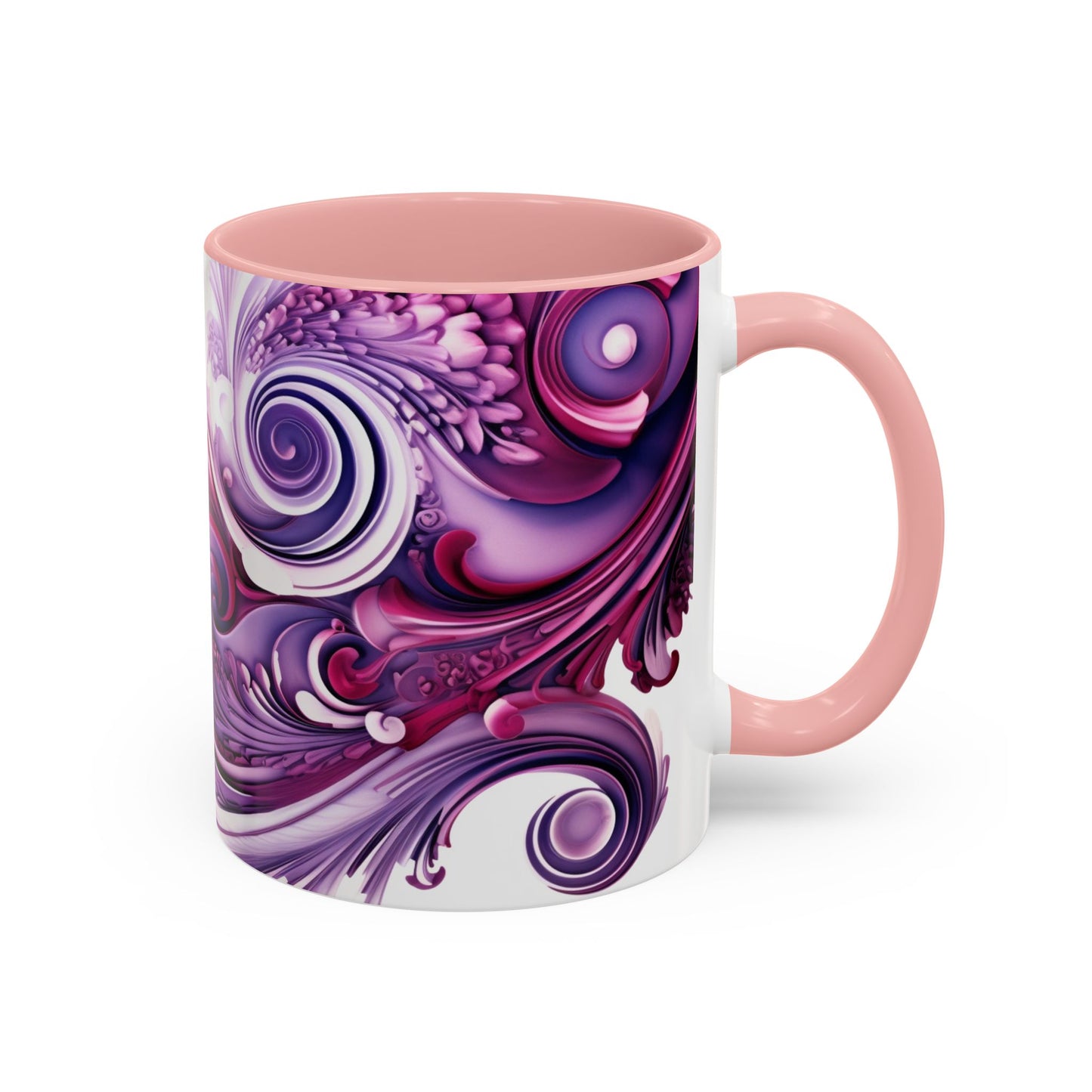 Coffee mug Paisley print ceramic Hot beverage casual soup cup keep the caffeine life alive with a morning drink of coffee regal style 11oz