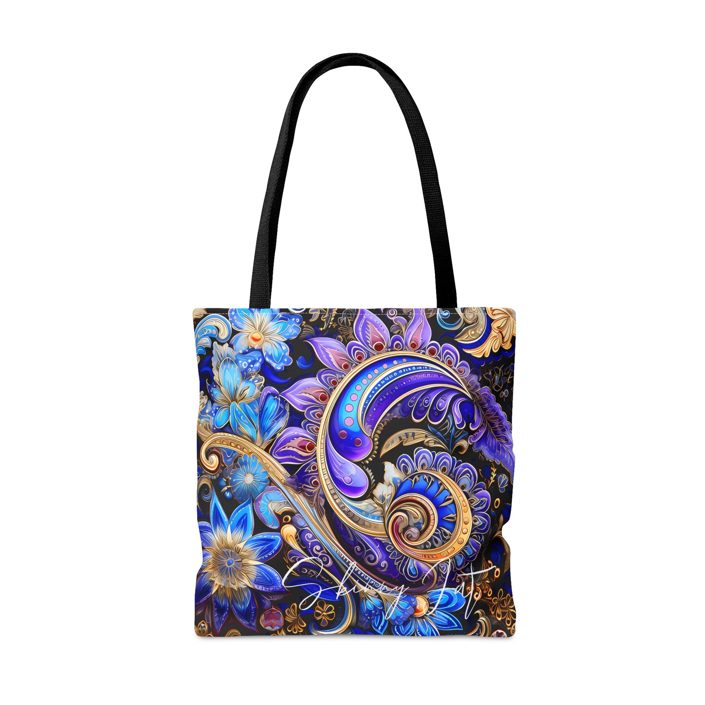 Tote bag featureing a beautiful flower image on both sides perfect for nature lovers gift and those who appreciate the beauty of flowers