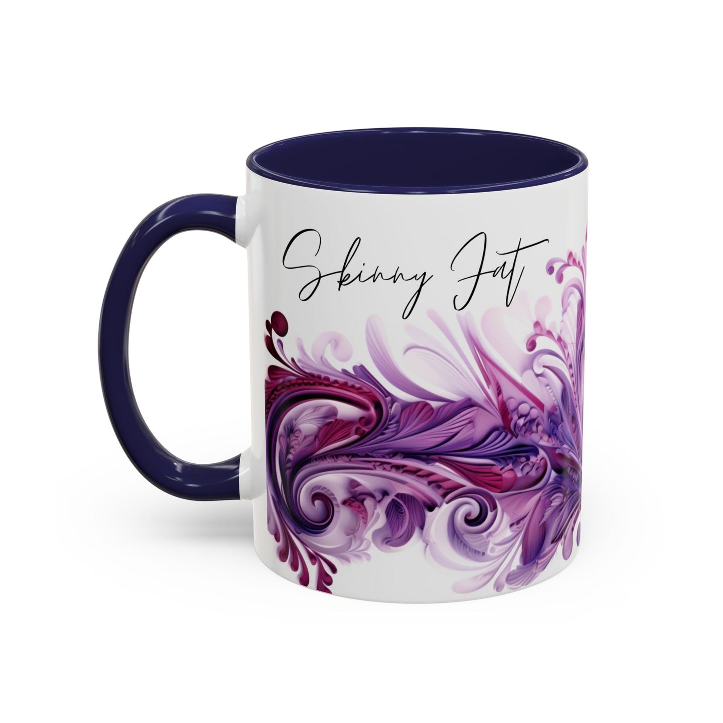 Coffee mug Paisley print ceramic Hot beverage casual soup cup keep the caffeine life alive with a morning drink of coffee regal style