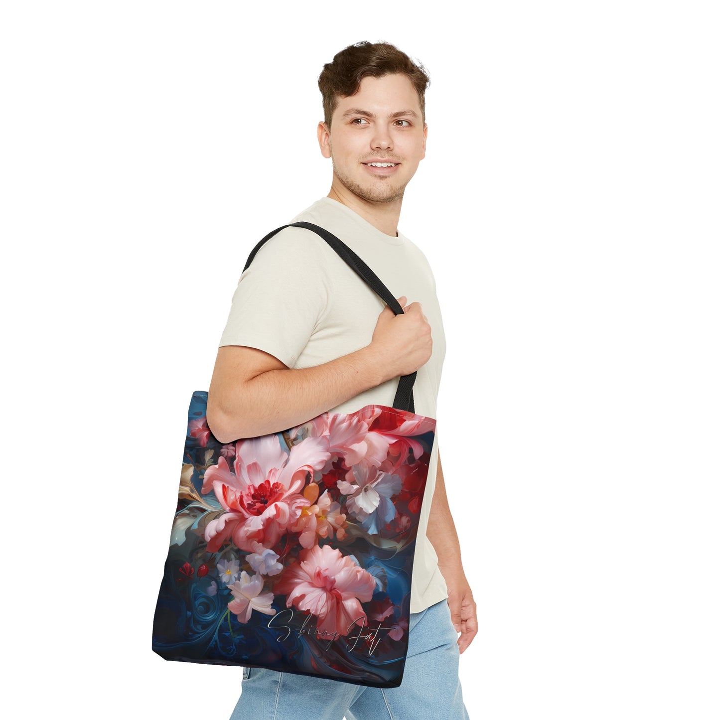 Tote bag for the flower artist lover oil painting inspired Water colour inspired design abstract art tote bag painting tote creative fashion