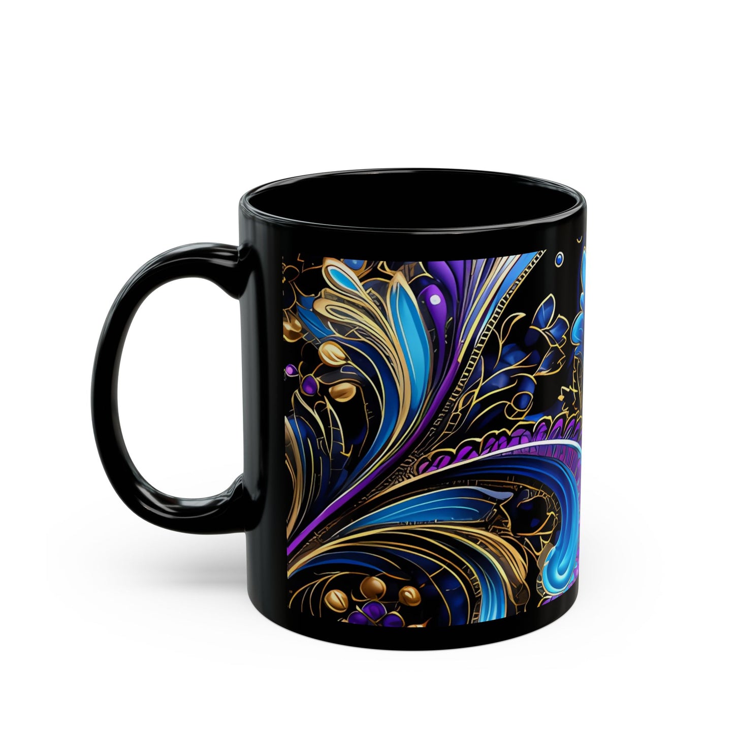 Ceramic coffee mug Ai image printed Hot beverage casual soup cup keeps the pride of Caffine alive with a morning cup of coffee Ai style 11oz