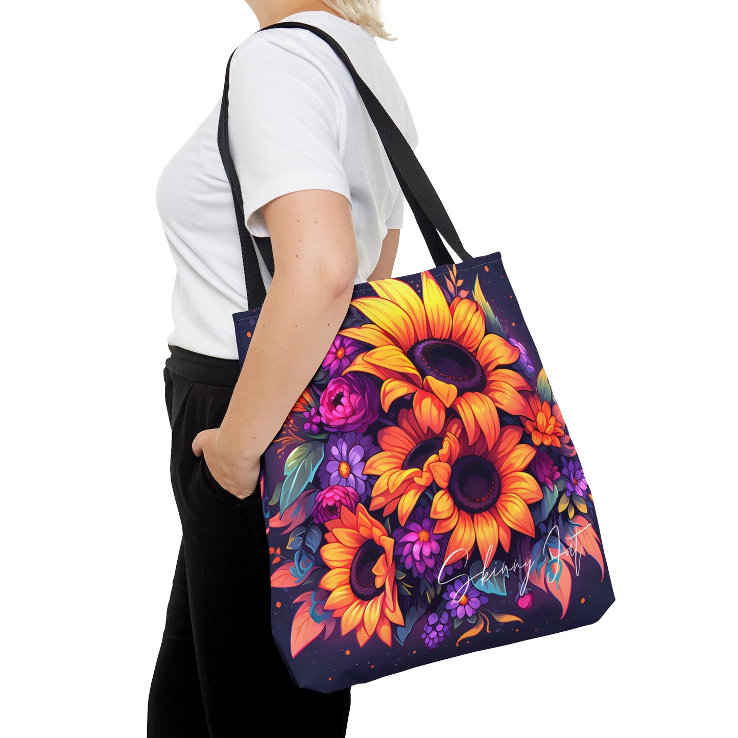 Tote bag for the flower artist lover oil painting inspired Water colour inspired design abstract art tote bag painting tote creative fashion