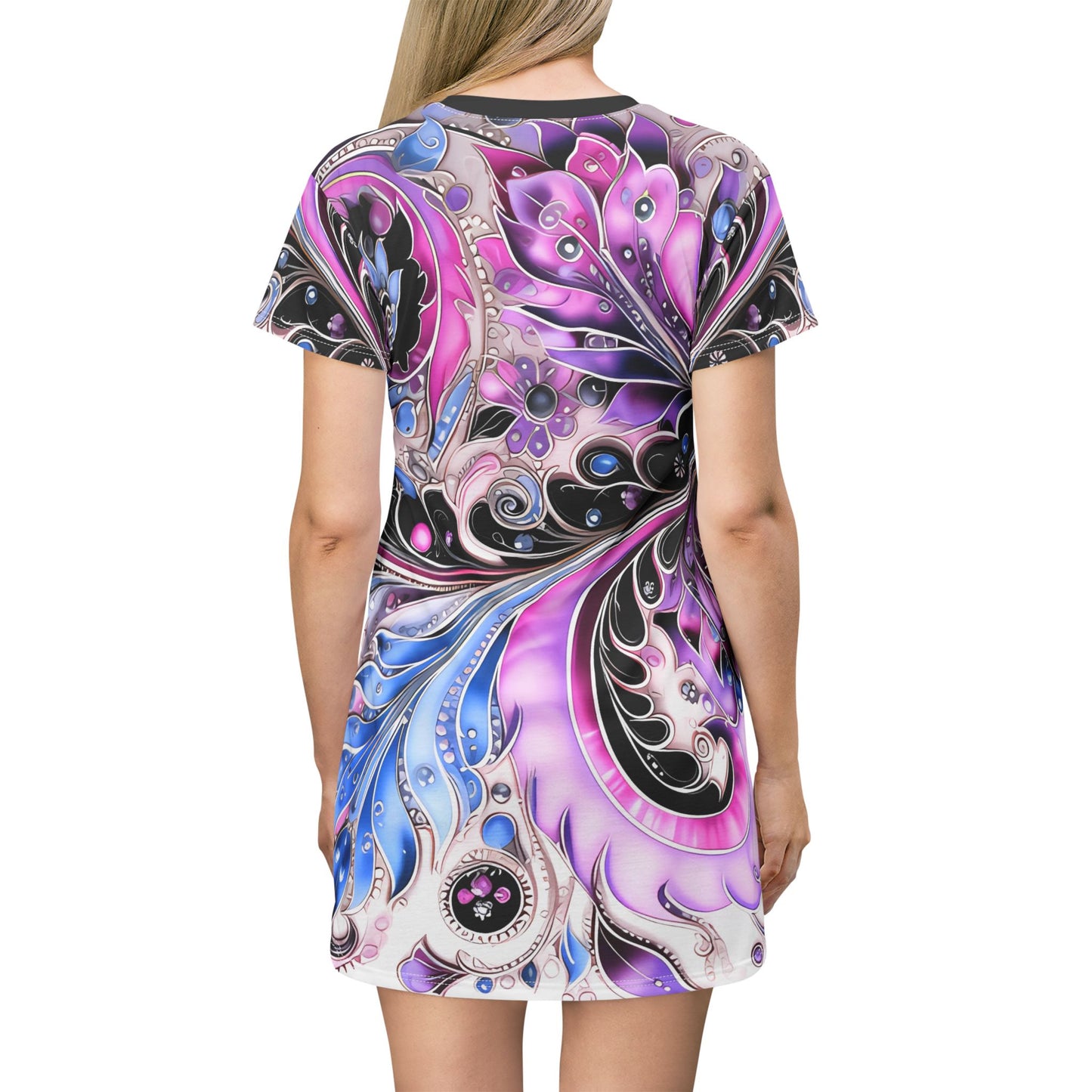 Spring dress T comfortable breathable paisley regal design leisure wear Spring T love of butterflies spring Feminine wear casual womens wear