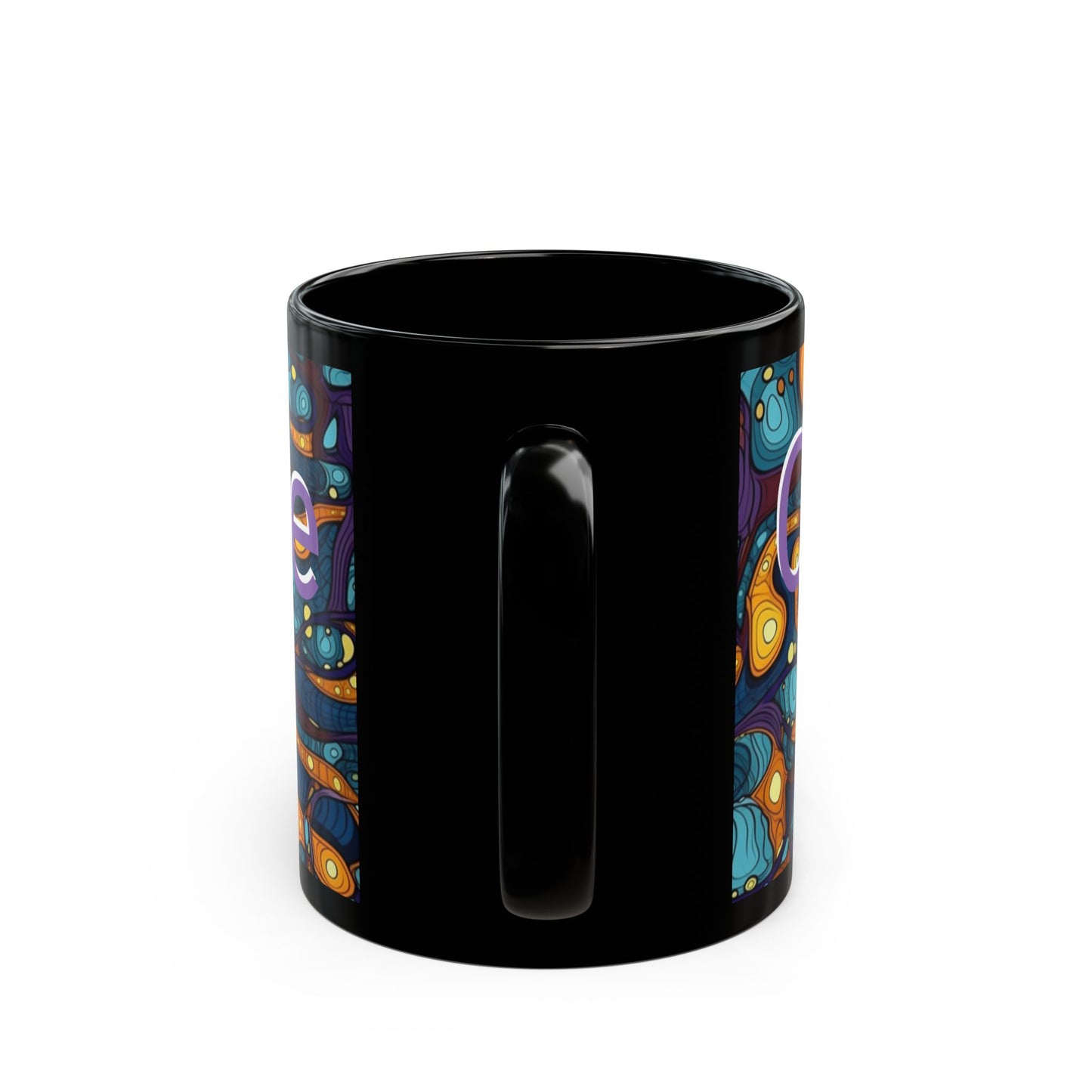 Cuppa joe print ceramic coffee mug Hot beverage casual soup mug keep the street life alive with a morning cup of coffee graffiti style 11oz