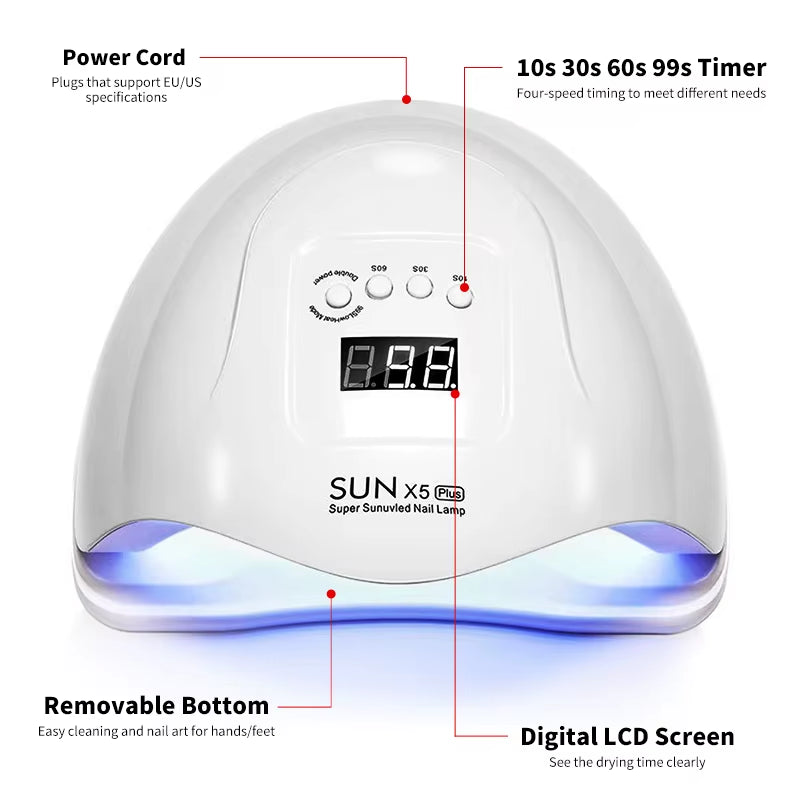 Nail Drying Lamp for Nails UV Light Gel Polish Manicure Cabin Led Lamps Nails Dryer Machine Professional Equipment