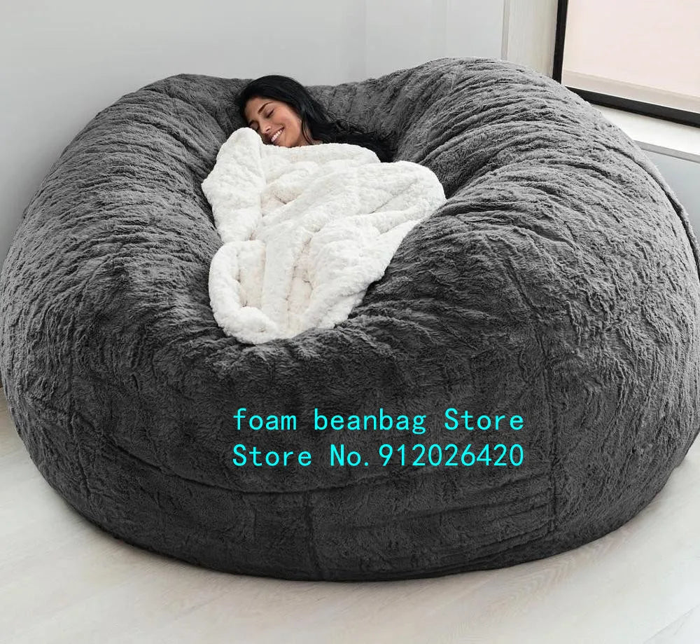 Dropshipping Big Bean Bag Sofa Puff No Filler Floor Seat Futon Lazy Sofa Bed Couch Tatami Comfy Lounge Chair