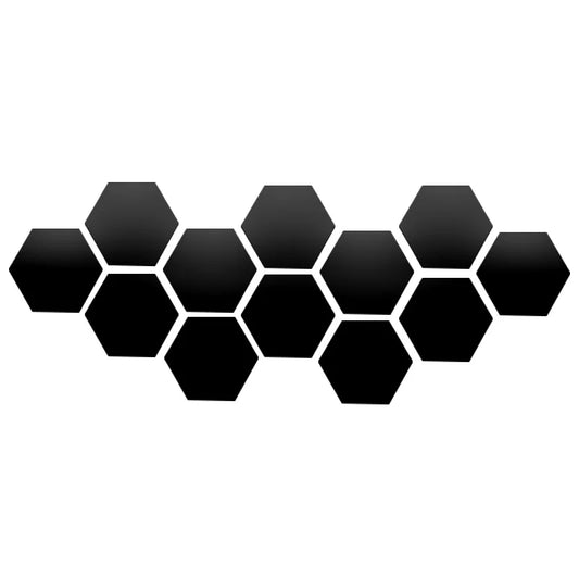 Hexagon 3D Mirror Wall Sticker Multiple Sizes DIY TV Background Living Room Stickers Wall Decor Bedroom Bathroom Home Decoration